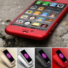 Hard PC Case For Iphone 6 / Iphone 6 Plus Front Clear Glass Film Metal Back Cover